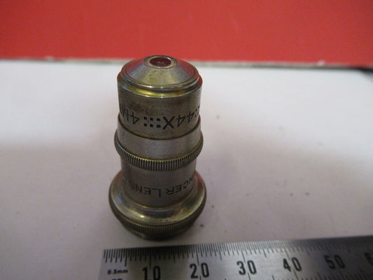 ANTIQUE  SPENCER 44X  OBJECTIVE MICROSCOPE PART AS PICTURED #R3-C-62