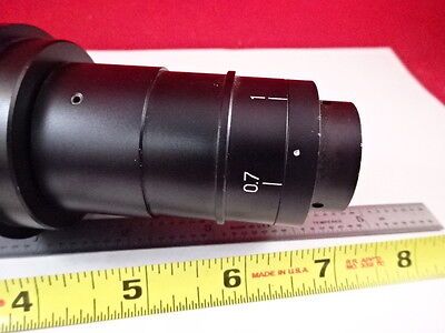 MICROSCOPE PART INSPECTION TUBUS + MAGNIFICATION LENS OPTICS AS IS #Q8-A-06