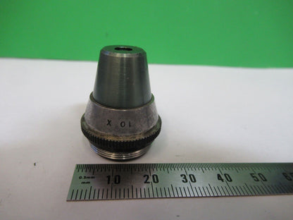 SPENCER AO  OPTICS OBJECTIVE 10X RARE LENS MICROSCOPE PART AS PICTURED &R2-A-86