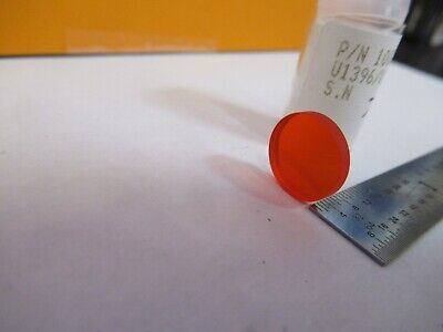 OPTICAL GOLD PLATED RED FILTER INFRARED PRO LASER OPTICS AS PICTURED &5K-A-47