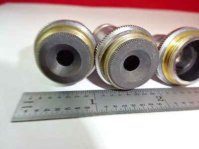 LOT 3 EA AO AMERICAN OPTICS SPENCER OBJECTIVES 97 43 10 MICROSCOPE AS IS &2-A-25