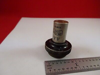 FOR PARTS OBJECTIVE CARL ZEISS 10X OPTICS MICROSCOPE PART AS IS &33-A-37