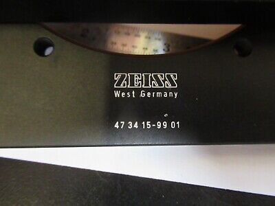 ZEISS GERMANY STAGE TABLE XY MICROMETER MICROSCOPE PART AS PICTURED &14-FT-25