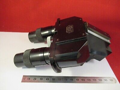 FOR PARTS MICROSCOPE RARE ERNST LEITZ ANTIQUE BINOCULAR HEAD AS PICTURED &9-A-73