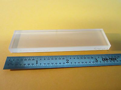 OPTICAL RECTANGULAR WINDOW POLISHED ONE SIDE DULL ALL AROUND LASER OPTICS BIN#24