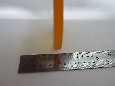 OPTICAL ORANGE FILTER MICROSCOPE OR LASER OPTICS BIN#B1-Z-11