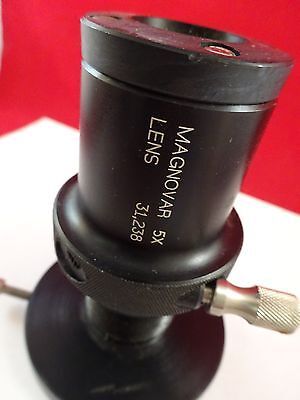 MICROSCOPE PART MAGNOVAR 5X LENS OPTICS AS IS BIN#M3-B-39