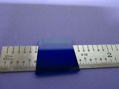 optical weird shape blue filter non symmetric non square laser optics #117-4c