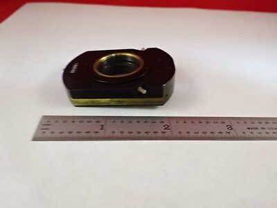 MICROSCOPE PART ZEISS POLARIZER OBJECTIVE HOLDER POL OPTICS AS IS #X6-B-12