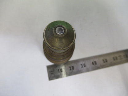 BAUSCH LOMB 4mm ANTIQUE BRASS OBJECTIVE LENS MICROSCOPE PART AS PICTURED F4-B-31