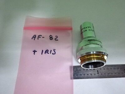 MICROSCOPE PART OBJECTIVE LEITZ GERMANY UTK L20 + IRIS OPTICS AS IS #AF-82