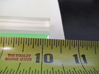 OPTICAL LARGE BK7 GLASS RECTANGULAR BAR NICE LASER OPTICS AS PICTURED &79-A-12