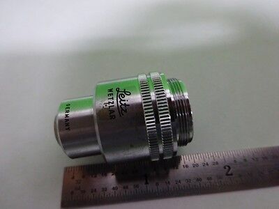 MICROSCOPE PART OBJECTIVE LEITZ GERMANY 10X OPTICS AS IS BIN#72-64