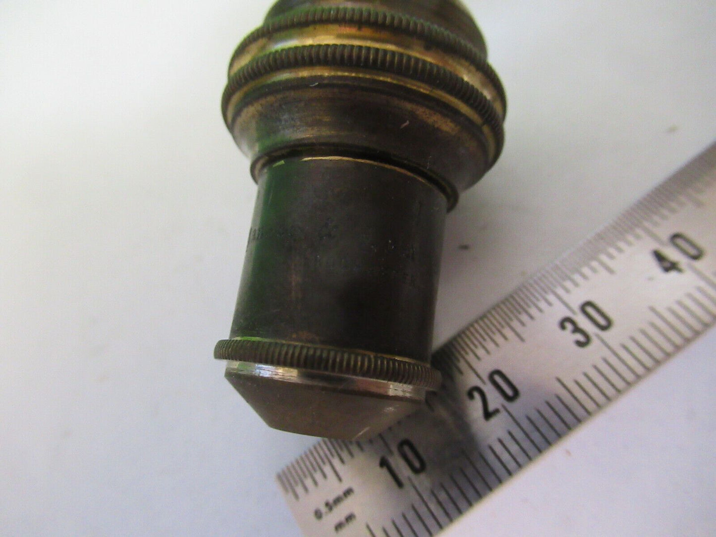 ANTIQUE BAUSCH LOMB BRASS OBJECTIVE 16mm MICROSCOPE PART AS PICTURED #R9-B-18