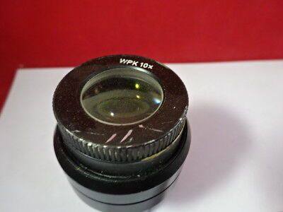 REICHERT POLYVAR LEICA WPK 10X EYEPIECE OPTICS MICROSCOPE PART AS IS #91-45