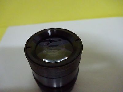 MICROSCOPE PART LENS ASSEMBLY BRASS MOUNTED  OPTICS #X1-56