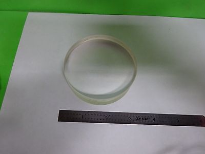 OPTICAL PLANO CONVEX LENS 3.1" DIA FL 15" MIL SPEC LASER OPTICS AS IS BN#72-B-02