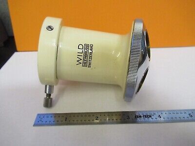 WILD M11 BINOCULAR 1X ADAPTER TUBUS MICROSCOPE PART OPTICS as pictured &8M-A-78