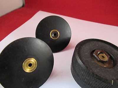 AS PICTURED PAIR MICROSCOPE PART KNOBS ZEISS GERMANY OPTICS a#F7-02