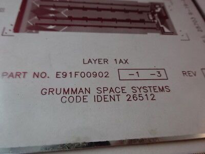 COLLECTABLE NORTHROP GRUMMAN MASK OPTICAL GLASS PRECISION OPTICS AS IS #F3-A-08