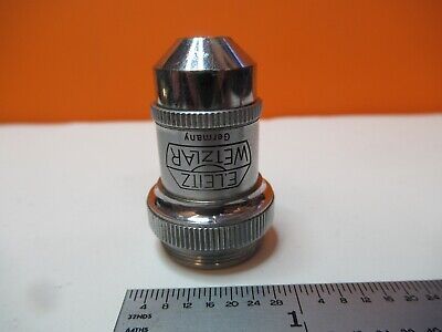 ANTIQUE ERNST LEITZ OBJECTIVE 10X OPTICS MICROSCOPE PART AS PICTURED &16-A-63