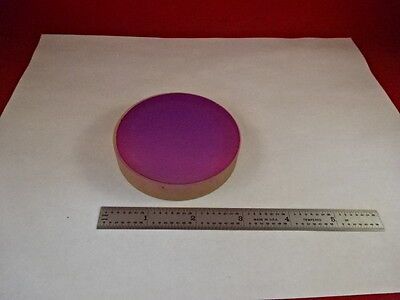 OPTICAL ZERODUR COATED FLAT ZYGO 1/10 WAVE 3" DIAMETER LASER OPTICS AS IS #80-11