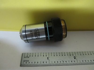 MICROSCOPE PART OBJECTIVE OLYMPUS HI M100X OPTICS AS IS BIN#34-T-20