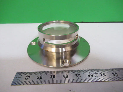 LEICA DMRE GERMANY LAMP COVER GLASS  MICROSCOPE PART AS PICTURED H2-A-31