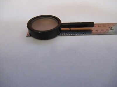 OPTICAL MOUNTED FILTER DIFFUSER MICROSCOPE PART OPTICS AS PICTURED &50-A-61