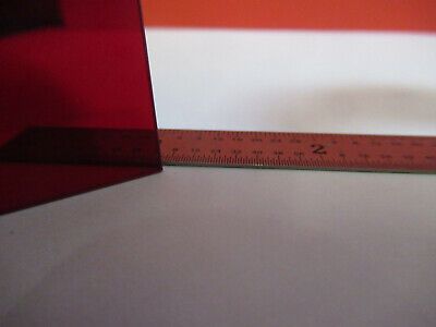 OPTICAL SCHOTT GLASS RED FILTER OPTICS AS PICTURED &B6-A-20