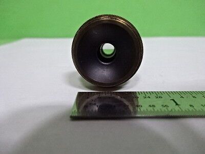 MICROSCOPE PART OBJECTIVE VINTAGE BRASS SPENCER 44X OPTICS AS IS #B2-M-16