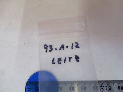 OPTICAL GLASS LEITZ BLUE FILTER MICROSCOPE PART OPTICS AS PICTURED #93-A-12