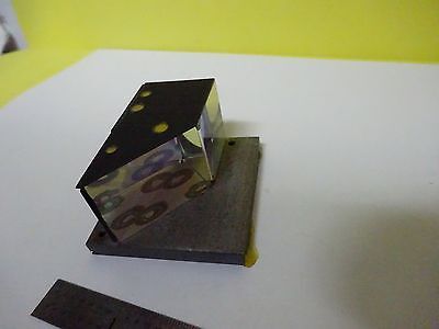 MICROSCOPE PART LEITZ GERMANY MOUNTED PRISM OPTICS AS IS BIN#W6-12