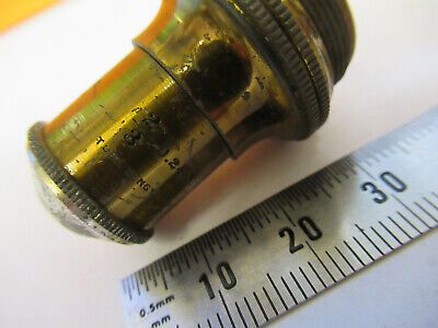 ANTIQUE BAUSCH LOMB 2/3 OBJECTIVE OPTICS MICROSCOPE PART AS PICTURED &W3-B-19