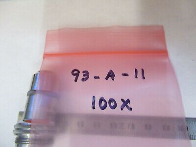 LEITZ WEZTLAR 100X OBJECTIVE LENS MICROSCOPE PART OPTICS AS PICTURED &93-A-11