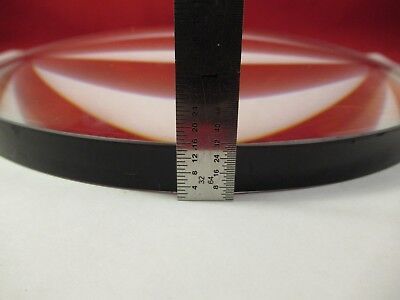 HUGE OPTICAL CONVEX CONCAVE LENS 7.5" DIAMETER GLASS THICK PRO OPTICS &M3-A-01