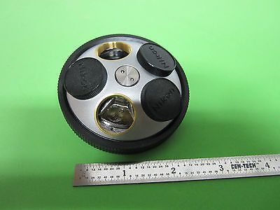 MICROSCOPE PART NIKON JAPAN OBJECTIVE TURRET OPTICS BIN-14B