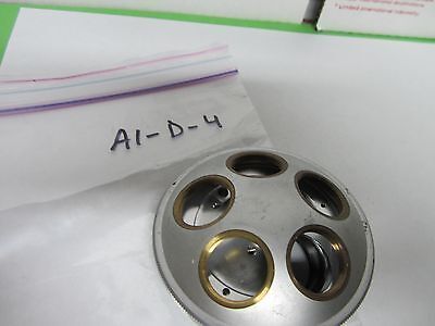 MICROSCOPE PART NOSEPIECE FIVE OBJECTIVES CAPACITY JAPAN BIN#A1-D-4