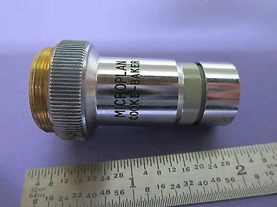 MICROSCOPE OPTICS PART VICKERS UK OBJECTIVE 10X MICROPLAN BIN #7