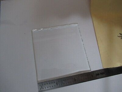 OPTICAL GLASS PLATE 3" x 3" x  3/16" OPTICS GLASS AS PICTURED #F4-A-70