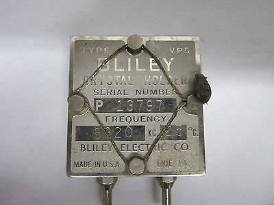 VINTAGE WWII BLILEY VP5 QUARTZ CRYSTAL FREQUENCY CONTROL HAM RADIO BIN#L7-30