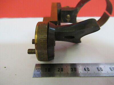 ANTIQUE BAUSCH LOMB RARE CONDENSER HOLDER MICROSCOPE PART AS PICTURED #vB7-A-22