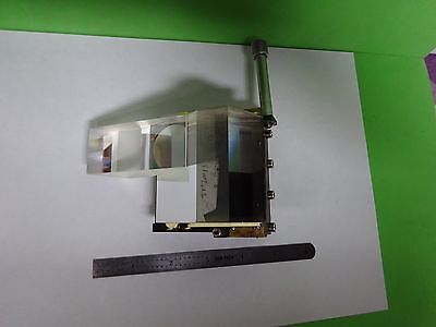 MICROSCOPE LEICA REICHERT POLYVAR PRISM ASSEMBLY SLIDE OPTICS BIN#H7-A-02