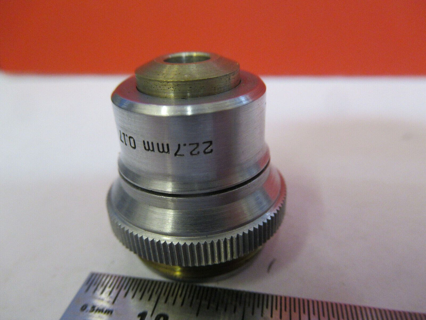 BAUSCH LOMB 6X 22.7mm OBJECTIVE LENS OPTICS MICROSCOPE PART AS PICTURED &Q3-B-48