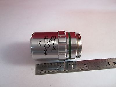 MICROSCOPE OBJECTIVE UNITRON EPI PL M20 INFINITY CORRECTED OPTICS BIN#11-DT-L