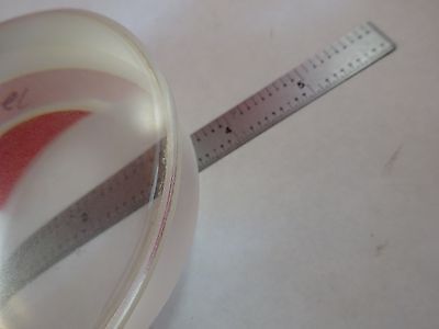 VERY LARGE CONVEX CONCAVE GLASS LENS (needs surface polishing) OPTICS &K7-A-99