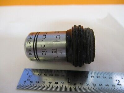 KORISTKA MILANO ITALY OBJECTIVE 100X LENS MICROSCOPE PART AS PICTURED &8C-A-30