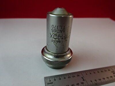 UNITRON OBJECTIVE 40X OPTICS METALLOGRAPH MICROSCOPE PART AS IS &2-A-17