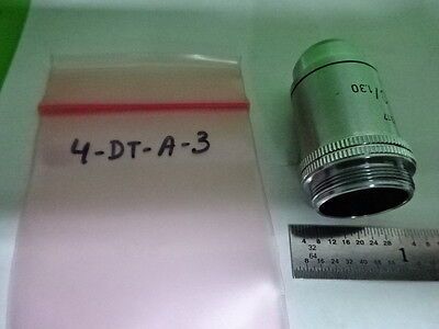 MICROSCOPE PART OBJECTIVE LEITZ WETZLAR GERMANY 100X OPTICS AS IS B#4-DT-A-3