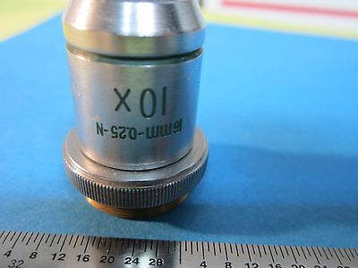 MICROSCOPE OPTICS INFRARED RESEARCH DEVICES 10x OBJECTIVE  BIN#A8